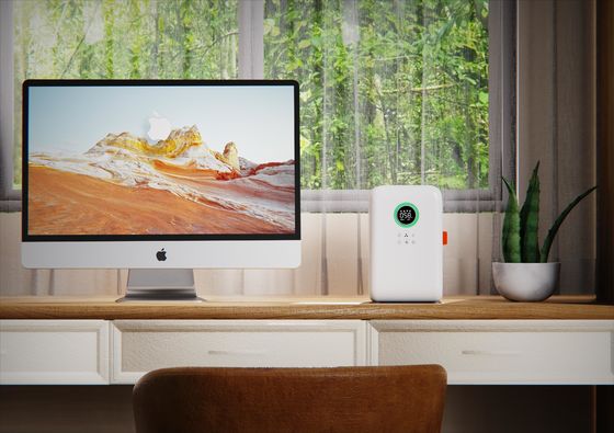 Desktop Activated Carbon Hepa UV Air Purifier Humidification 58CFM