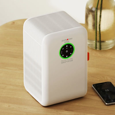 FCC Smart WiFi Pet Air Purifier For Cat Fur Adsorption Floating Hair